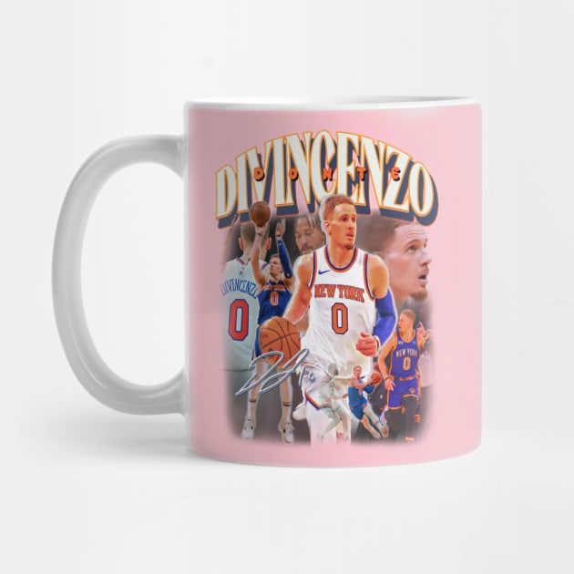 Donte DiVincenzo New York Basketball Vintage Bootleg Graphic Style by dsuss